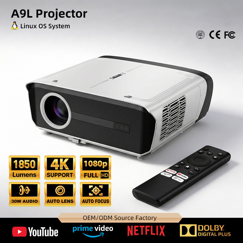 Smart Home Video - Pour projecteur A9L Linux 4K 1080p